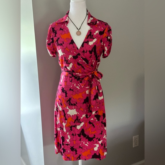 Diane Von Furstenberg Silk Wrap Dress - Picture 2 of 10